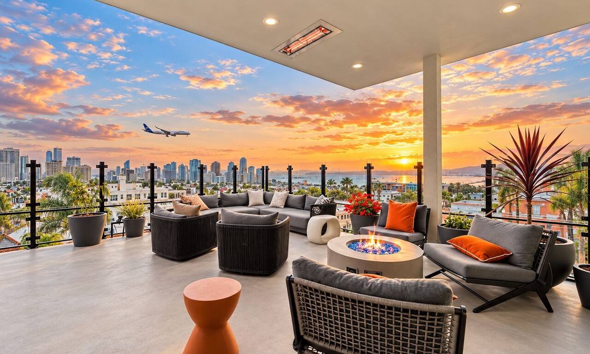 Bankers Hill Apartment | King Bed & Rooftop Views Prime Bankers Hill near Balboa Park