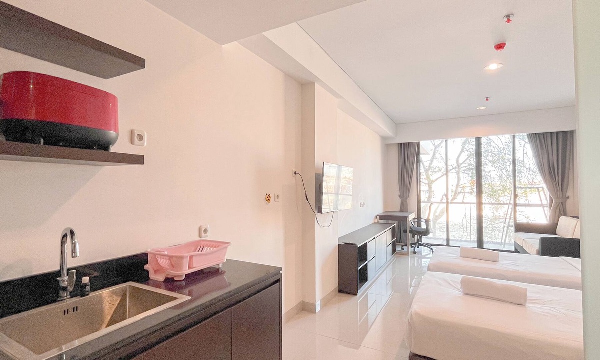 By Pass Ngurah Rai Apartment | Modern Furnished Studio (No Kitchen) Apartment At Skales Residence Nusa Dua Bali