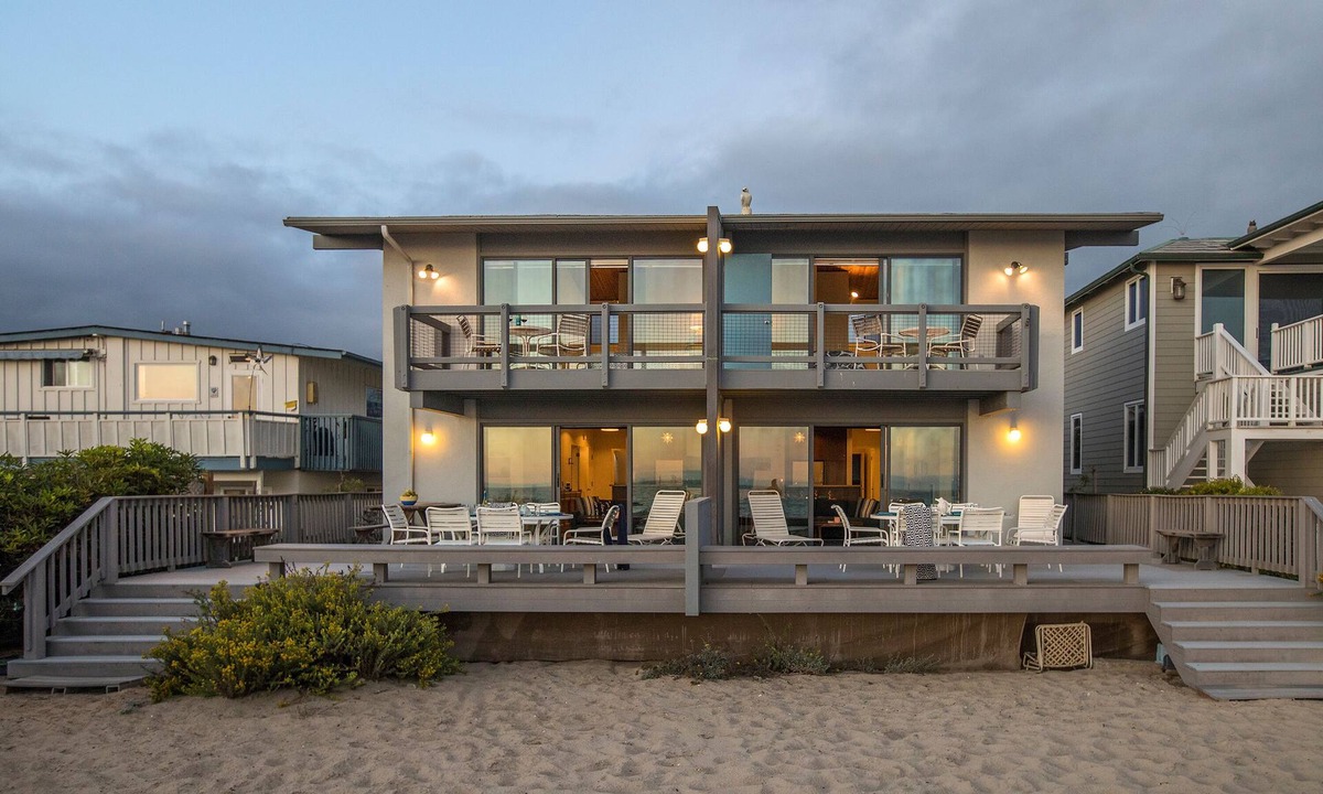 Carpinteria House | Spacious Oceanfront Coastal Duplex Steps to Sand, Dining & Stunning Water Views