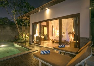 Luxurious villa near Seminyak area with spacious living areas and a private pool