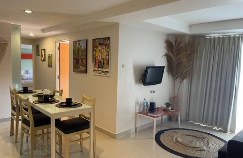 Raya Kuta Apartment | Chic 1-bedroom apartment with AC, fitness room in fabulous Bali Kuta