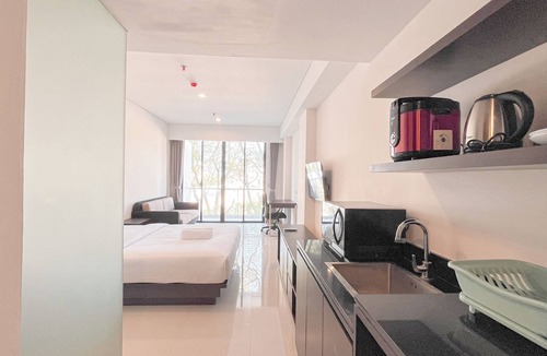 By Pass Ngurah Rai Apartment | Cozy Living Studio (No Kitchen) Apartment at Skales Residence Nusa Dua Bali