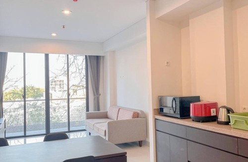 By Pass Ngurah Rai Apartment | Elegant 2Br (No Kitchen) Apartment At Skales Residence Nusa Dua Bali