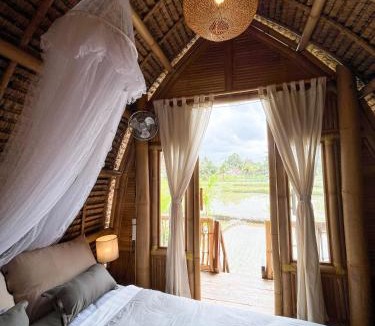 Sebatu House | Kawig Bamboo House - Ricefield view, Eco Bamboo Home