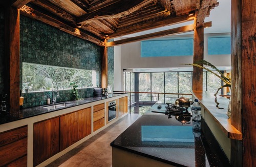 Singakerta Villa | Luxe River Gorge Villa w/Glass Rooftop Pool