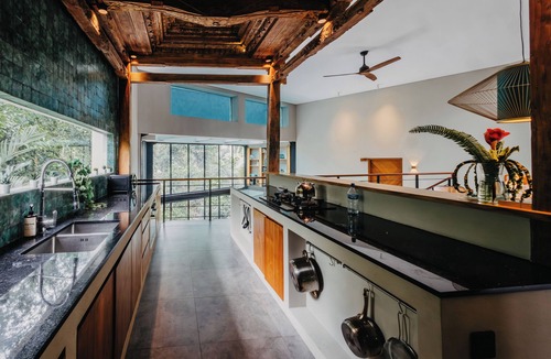 Singakerta Villa | Luxe River Gorge Villa w/Glass Rooftop Pool