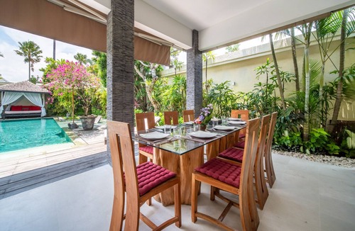 Sunset Road Villa | Private Tropical Pool Poolside Gazebo Seminyak