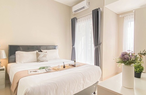Kedungmanggu Apartment | Soft Grey 1Br At Royal Sentul Park Apartment
