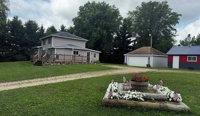 2 bed, 2 bath home on 5 acres with a garage, saltwater pool, firepit, and more! in Beaver Dam