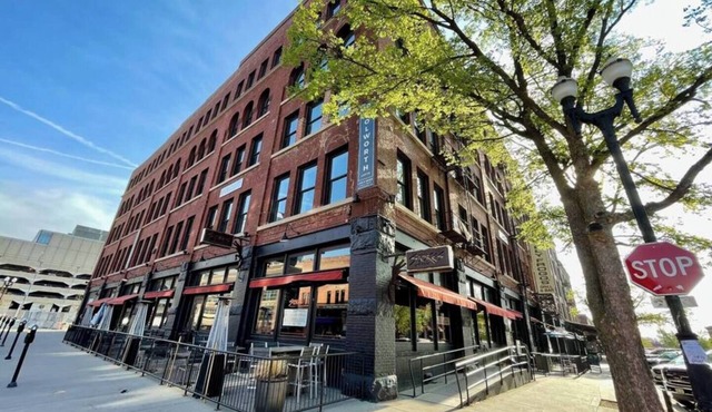 A historic 900 square foot Atrium loft in the heart of the Old Market in Omaha