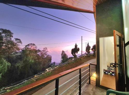 cabin bintang sikunir view gunung