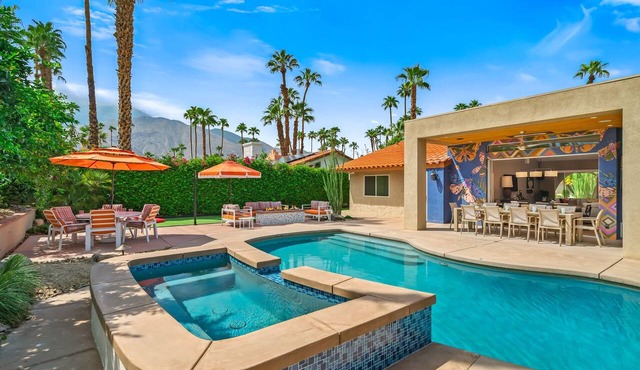 Eat Play Love – Luxury Escape: Pool, Views & Games in Palm Springs