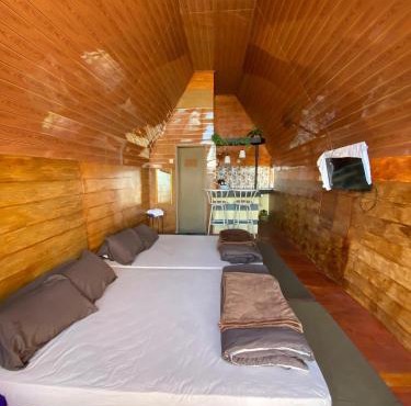 Home Ariksa Cabin in Dieng Kulon