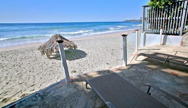 Oceanfront Cottage is on the sand in heart of Laguna Beach Village in Laguna Beach