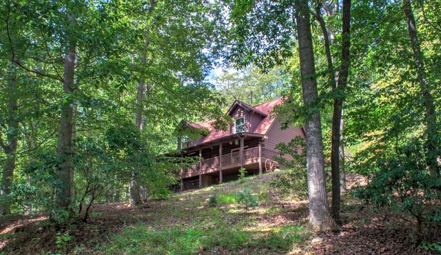 Pisgah Pines | Cozy Log Cabin w/Hot Tub & Fire Pit Near Asheville Airport in Arden