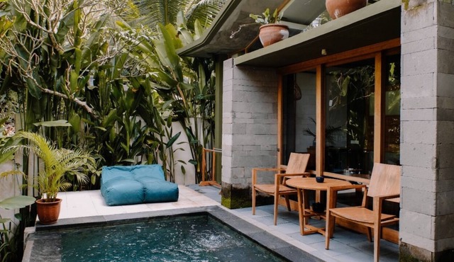 Romantic terrace pool villas