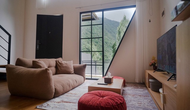 The Sikarim Waterfall View Villa in Kejajar