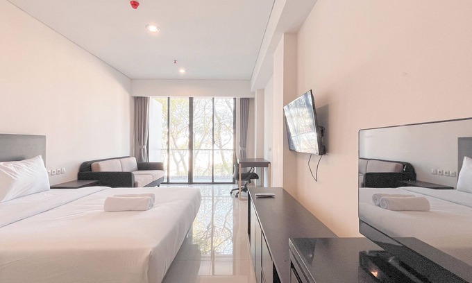 By Pass Ngurah Rai Apartment | Cozy Living Studio (No Kitchen) Apartment at Skales Residence Nusa Dua Bali