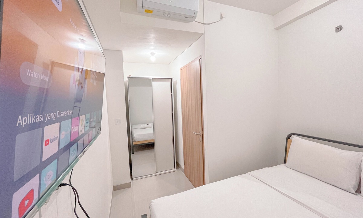 Makassar Apartment | Combined White Style 1Br (No Kitchen) Apartment Bandaraya - Tallasa City Makassar