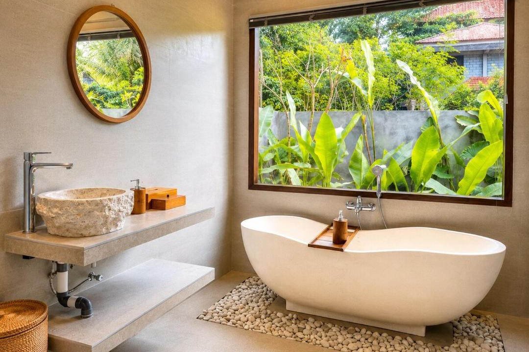 Sambahan House | Daneswara Tropical Stay Bathtub Near Ubud