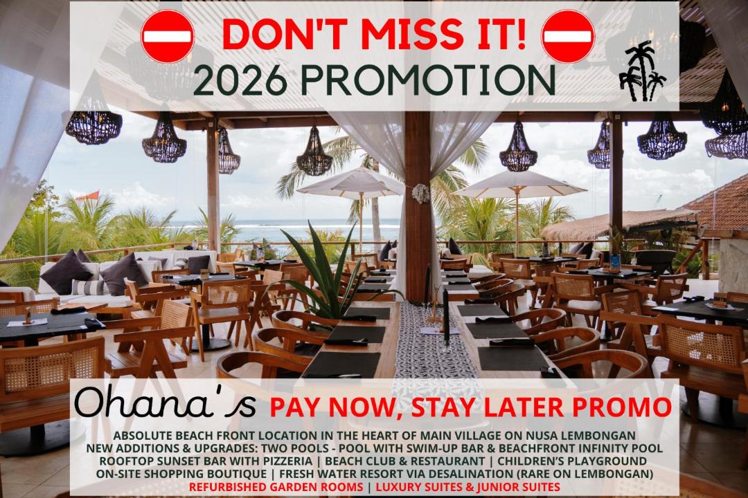 Jungut Batu Resort | Ohana's Beachfront Resort & Beach Club