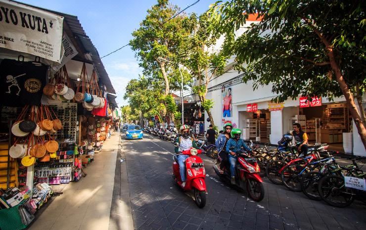 Photo of Buildings in Downtown Kuta