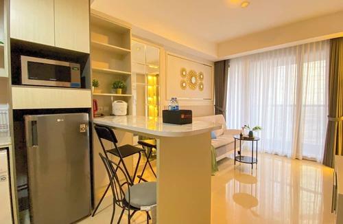 Pantai Indah Kapuk Apartment | Modern And Cozy Living 1Br At Gold Coast Apartment