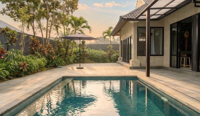 Minimalist 3BR in Jungle Ubud with Big Pool&Office in Kecamatan Ubud
